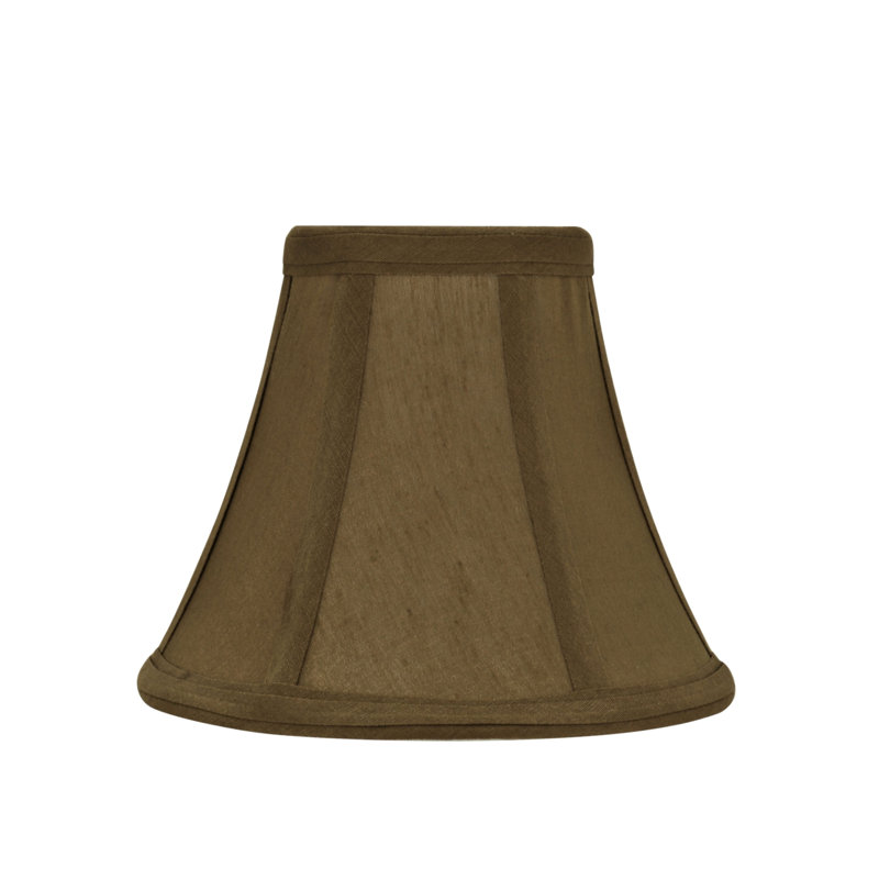 Light Brown Silk Bell Chandelier Lamp Shades Set