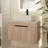 Evonnie 29.53 " W Wall Mounted Wall Mounted 1 Single Vanity Bathroom Vanity With Ceramic Top