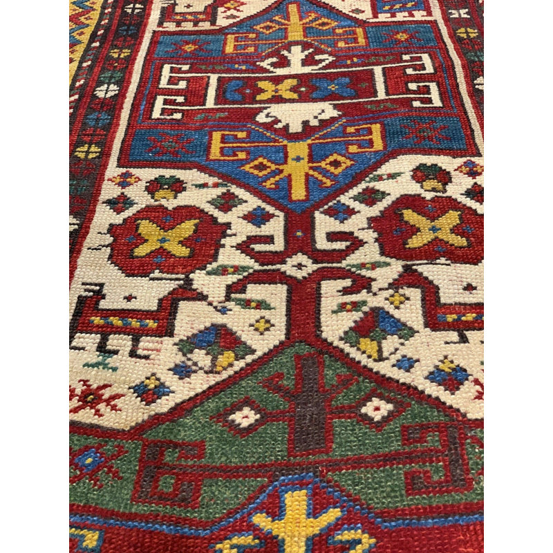 Hand Woven Cotton and Wool Oriental Area Rug
