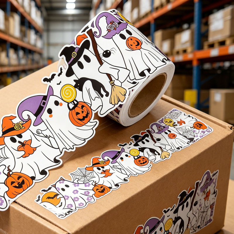 Autocollants décoratifs d'Halloween, 2.36" H x 2.36" W x 2.76" D