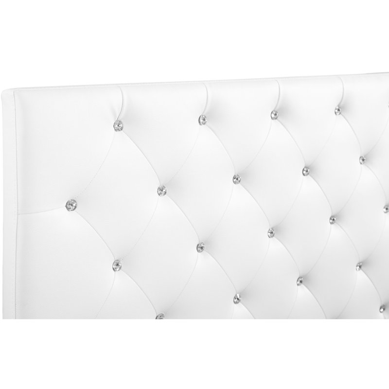 Tête de lit blanche confortable pour la chambre à coucher - élégante. H 53 po x l 78 po Assemblage requis. Complément décontracté. Rembourré en mousse, très grand PU élégant, confortable et confortable. Ajout de 41 à 53 po de hauteur. Matériau