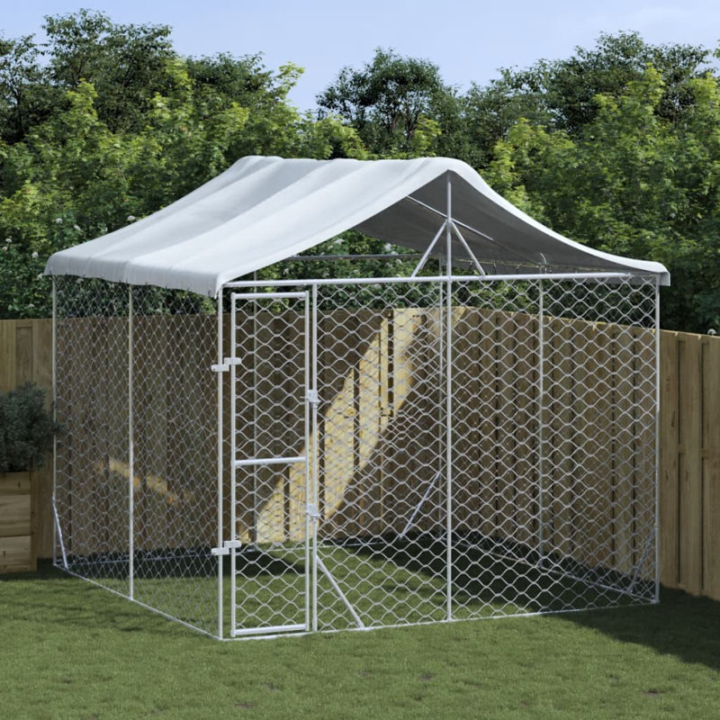 Retta 250cm H Metal Yard Kennel, 2.5m H x 3m W x 3m D