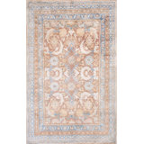 Knotted Cotton Antique Agra - 1930s Rectangle Ivory Small Scatter Size Indian Rug