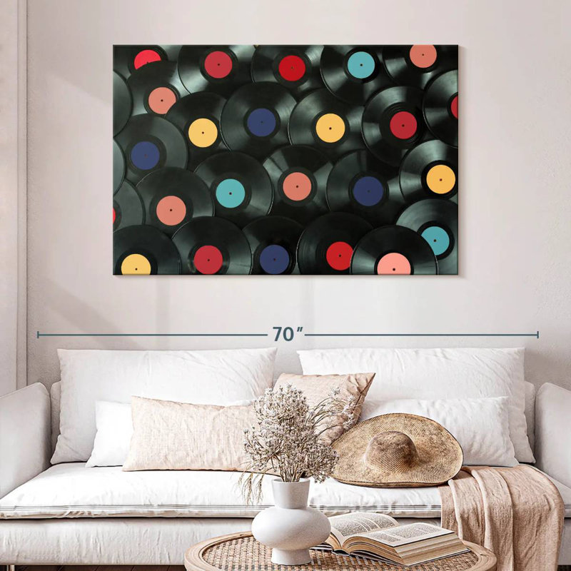 Abarca Vinyl Records Collection, 24" H x 36" W