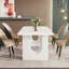 Table de salle à manger rectangulaire 71 "pour 6 à 8 personnes-389041475