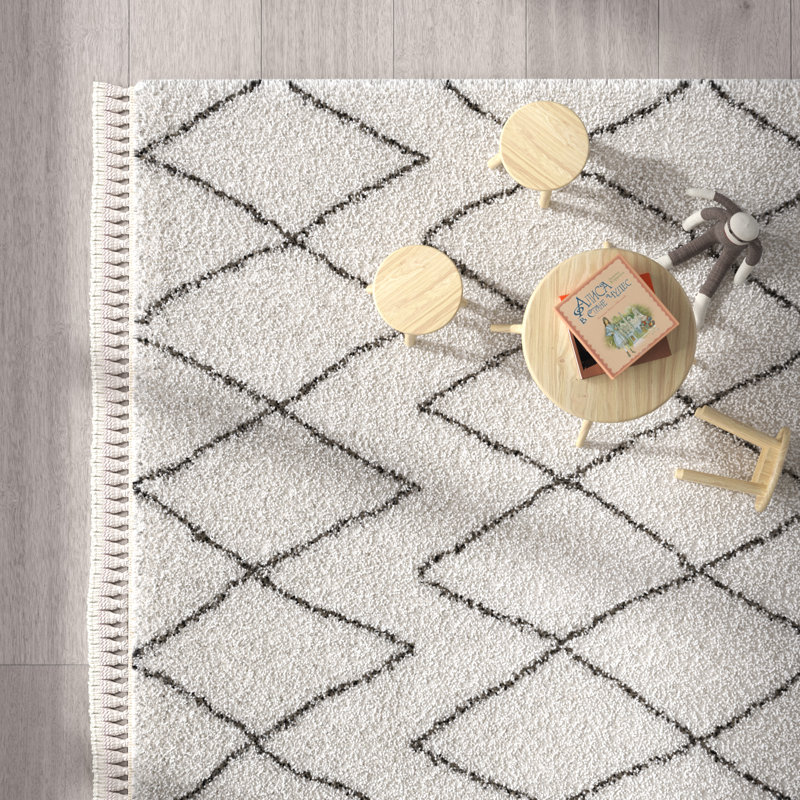 Adel area rug Machine Woven Rectangle White, Rectangle 160 x 230cm