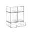 Clear Small Stackable Storage Drawers, Acrylic Bathroom Makeup Organiser for Vanity, Under Sink