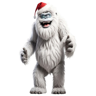 SP13175 Abominable Snowman Christmas Cardboard Cutout Standee Standup