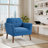 32.2" Wide Classic Upholstered Tufted Living Room Accent Chair With Solid Wood Legs（set of 2）-1603728603