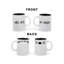 Amis | Mugs à double face M. Rachel Whiskers et M me Ross | Ensemble de 2
