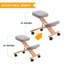 Adjustable Height Ergonomic Kneeling Chair Wheels-42034701