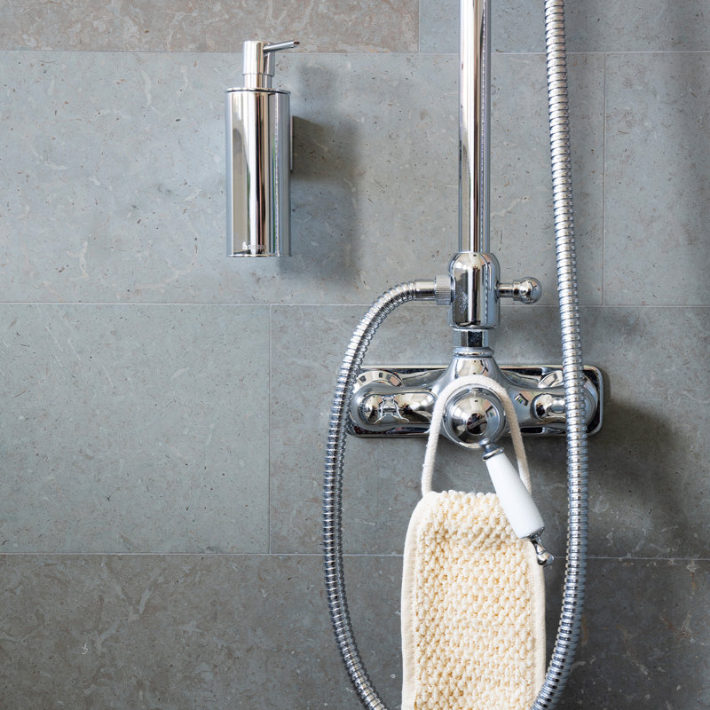 Pompe à savon murale Home collection Home , Chrome poli