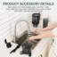 Juicer Machines With 5.9" Wide Feed Chute, Slow Cold Press Juicer For Whole Fruits & Vegetables,Black