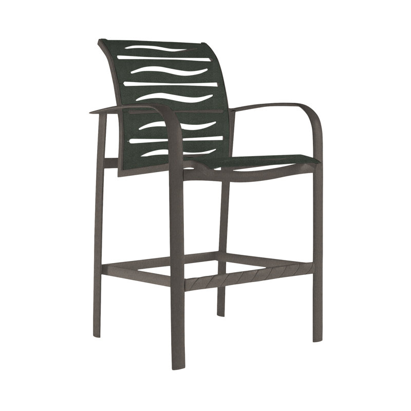 Tabouret de bar 28 po Laguna, Parchemin, Graphite