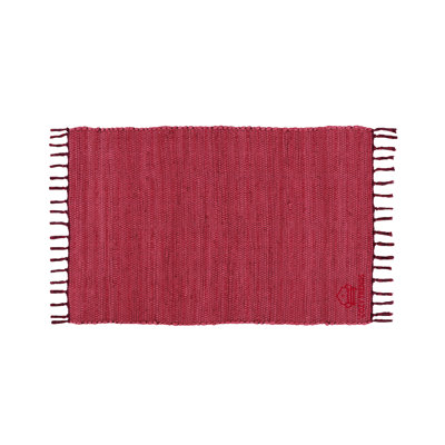 Handwoven Cotton Washable Reversible Rag Rug 2' X 3' With Tassels