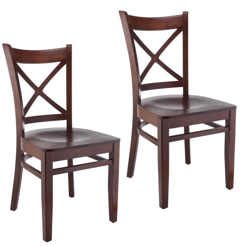 Wanamaker 18'' H Beech Solid Wood Side Chair, Cherry
