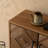 50" Tall Accent Cabinet with Reclaimed Wood Doors for Living Room, Entryway, or Bedroom