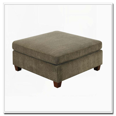 Repose-pieds modulaire contemporain avec revêtement en chenille