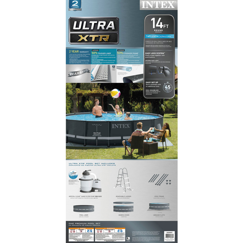 Intex Ultra XTR 14' x 42" Round Above Ground Pool Set with Filter Pump