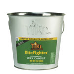 TIKI® Brand BiteFighter™ 17 Ounce Citronella Wax Candle Metal Bucket Silver