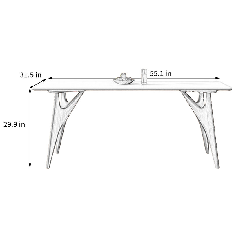 Tashee, 29.9"H x 55.1"L x 31.5"W