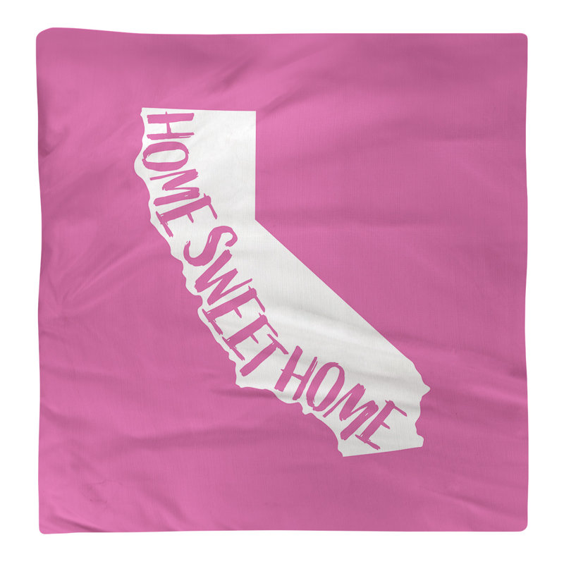 Cotton, Polyester Cities & Maps Square Napkin, Pink, 22" W x 22" D, Cotton