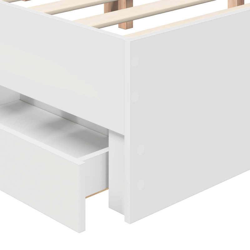 Bed, White, European Kingsize (160 x 200 cm)