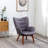 Contemporary Style Silky Velvet Ideal For Relaxing Bedrooms Tufted Accent Chair With Ottoman-947413475