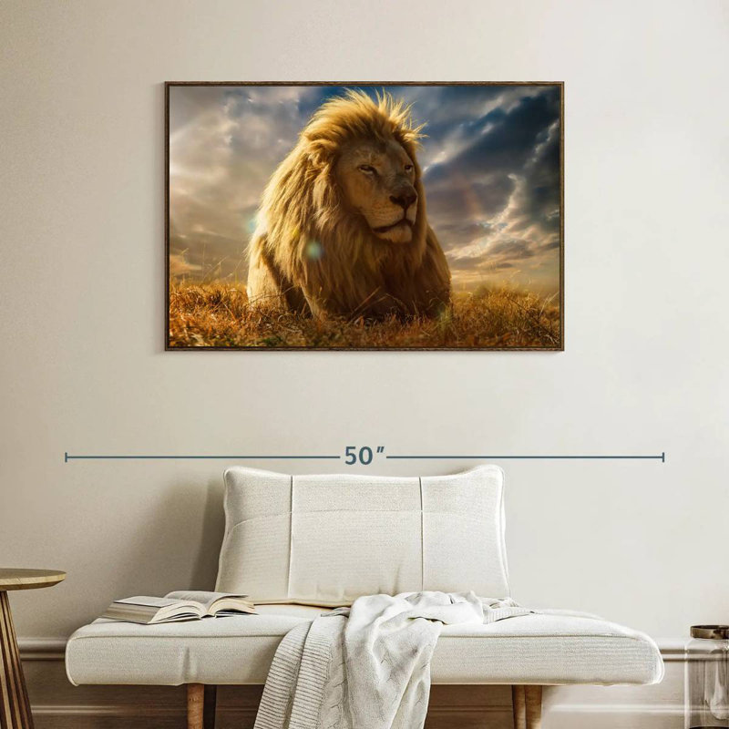 Safari Safari, Cadre flottant noyer, 40 po x 27 po