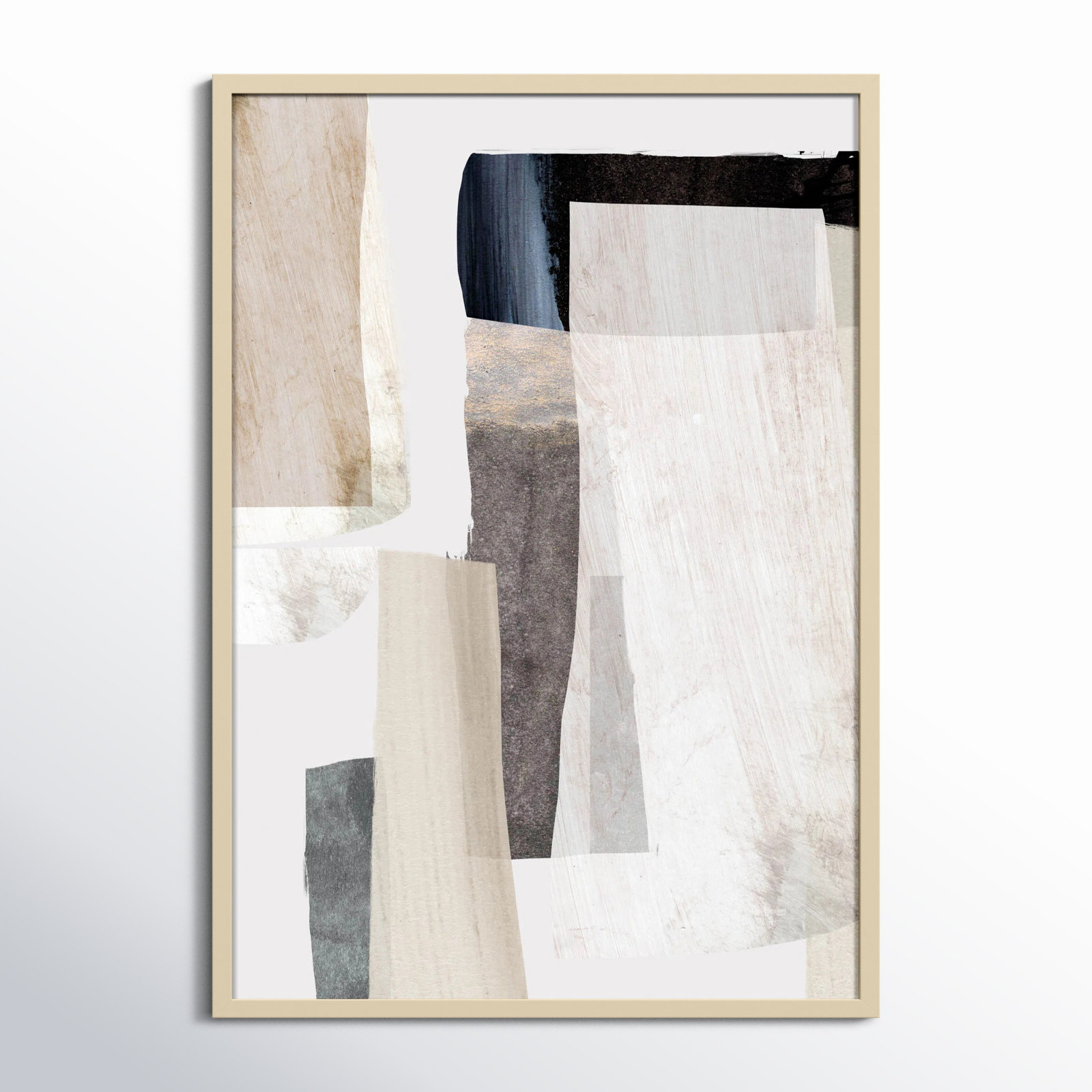 Clay No 2 by Dan Hobday Wood Framed Wall Art Print, Brown, 41" H x 29" W