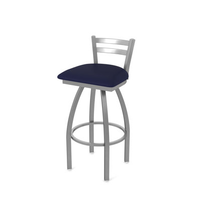 Jackie Low Back Stainless Steel Indoor/Outdoor Swivel Bar Stool by Holland Bar Stool
