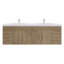 Ensemble de meuble-lavabo double mural 70,5 "Bensley-435992573