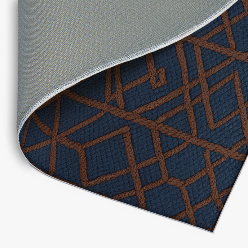 Tapis gris intérieur et extérieur Trellis, Rectangulaire 2 pi x 3 pi