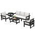 Reata HDPE 7 Piece Sofa Seating Group with Cushions