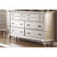 Commode classique 1 pièce avec tiroirs de rangement argent antique