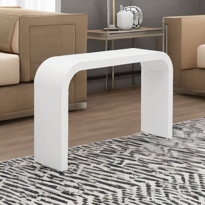 Minimalist Console Table, White