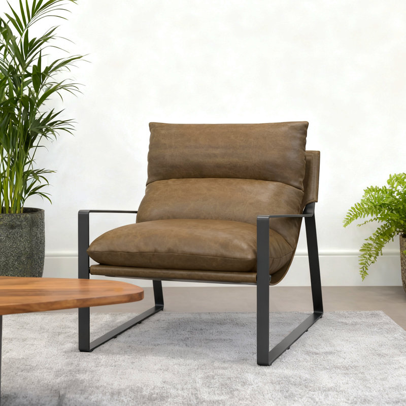 Chaise d'appoint moderne rembourrée Sling