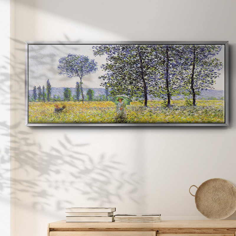 Effet de soleil sous les peupliers, 1887 - Toile encadrée, H 24 po x l 60 po