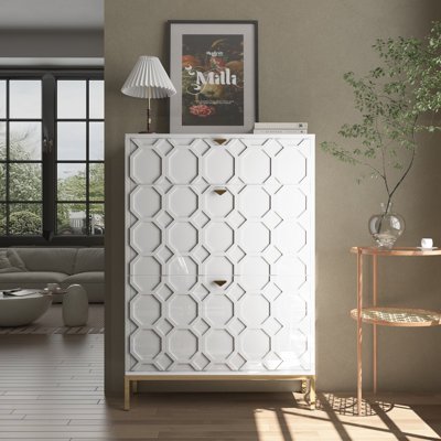 Bailes 16 Pair Shoe Storage Cabinet