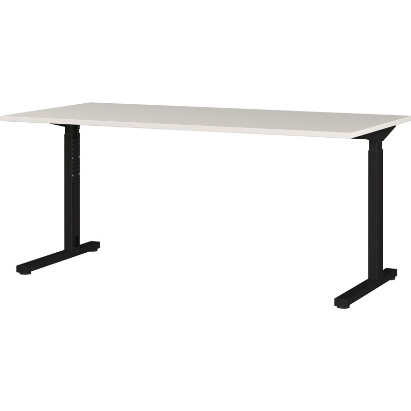 Alexeya Adjustable Metal Base Desk, 180cm W x 80cm D