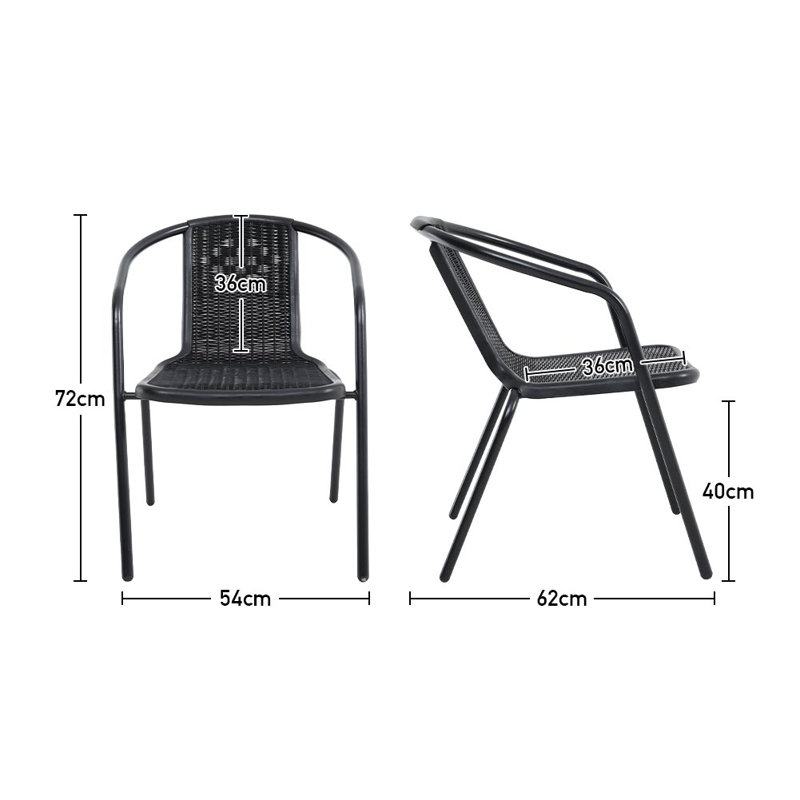 Bedfo Patio Dining Set with Square Table