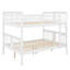 Lit superposé double au-dessus d'un lit double compact avec échelle intégrée pratique-1227147343