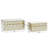 Set Of 2 Black Wood Contemporary Box, 11", 9"-540278958