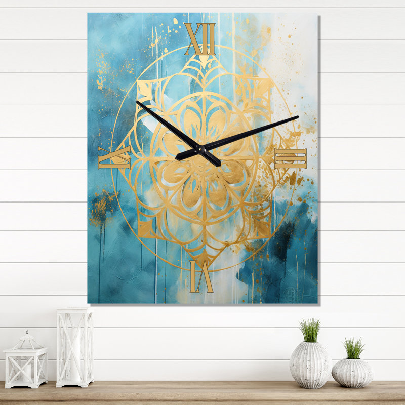 Horloge murale moderne Altringham - Boho Mandala, Médium
