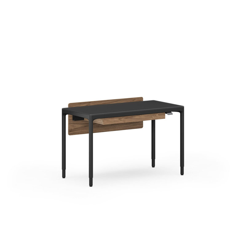 Luma Office - Adjustable Back Panel - Small - Natural Walnut, 14" H x 38.5" W x 3.5" D