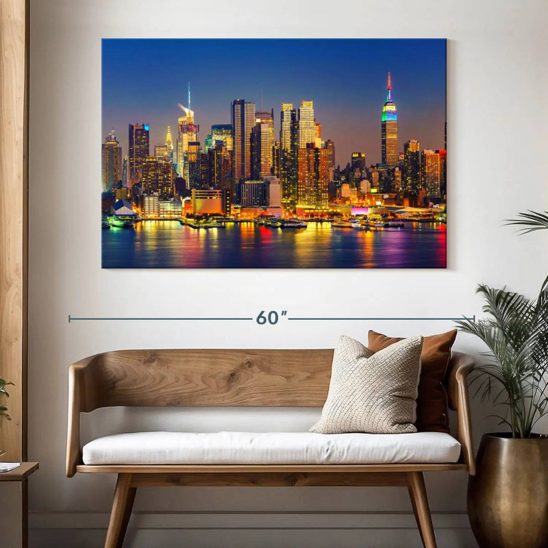 Kavia Manhattan Glowing Lights, 34" H x 51" W