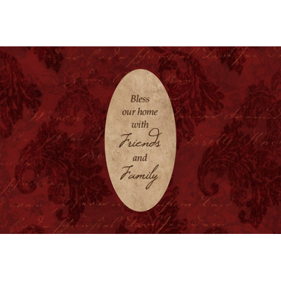 Friends and Family Photo Mat 1 Piece Wrapped Canvas Wall Art