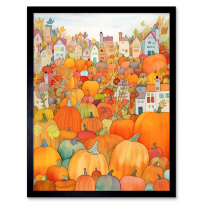 Carntall Halloween Pumpkin Festival Autumn Harvest - Single Picture Frame Print