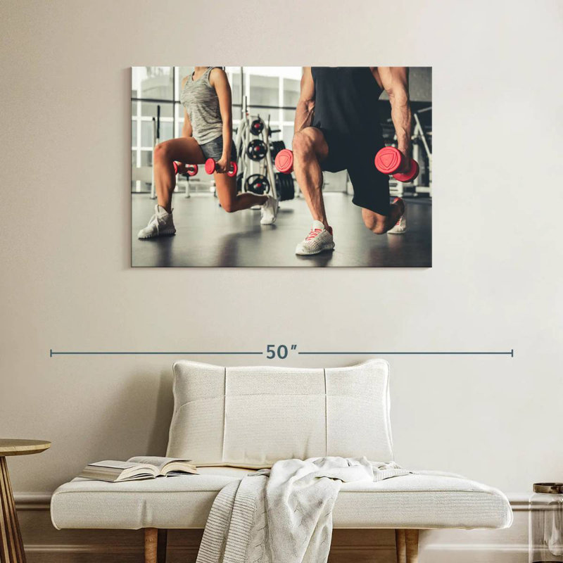 Sireci Lunges Exercise, 26" H x 39" W