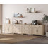 Armoire buffet avec rangement Scarlet, 8 tiroirs et 4 portes Scarlet